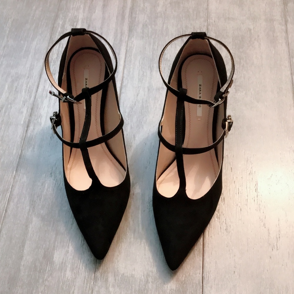 ZARA Women's High Heel Shoes:Black, US 9/EUR 40